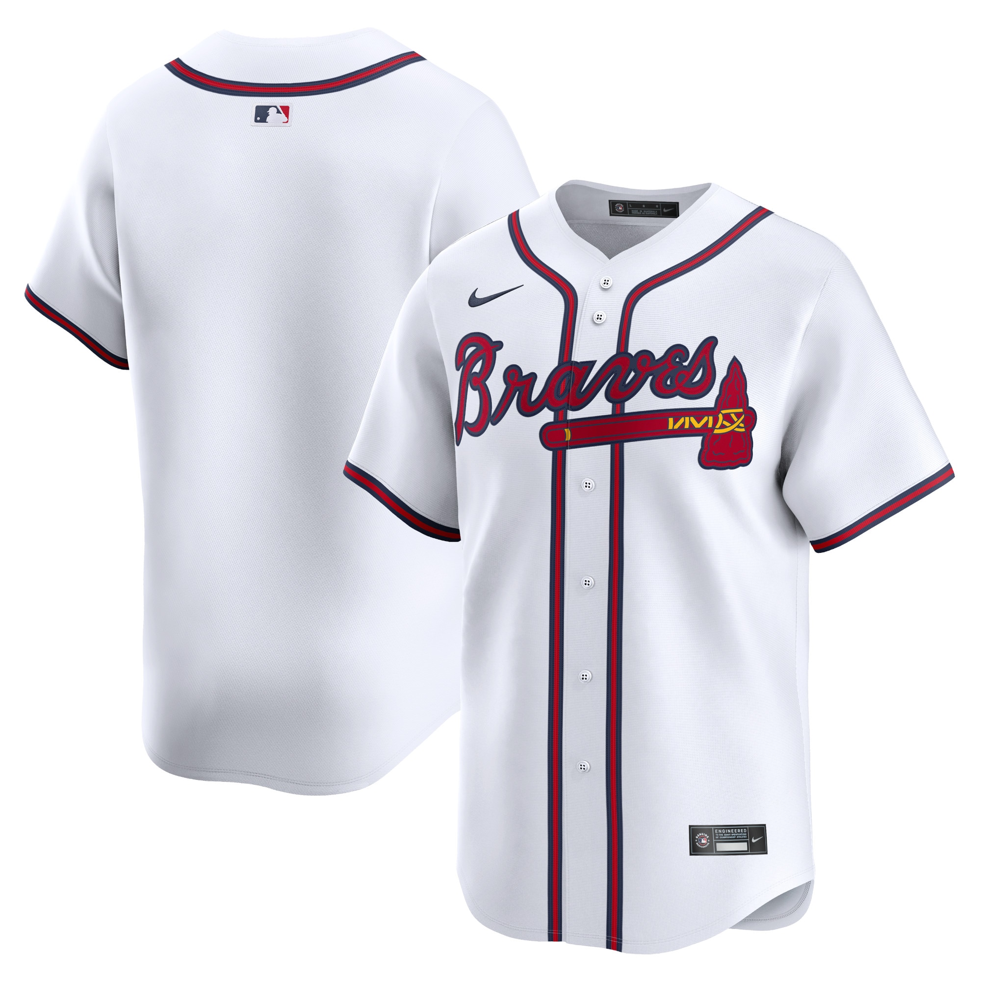 Atlanta Braves Youth Home Limited Jersey – White