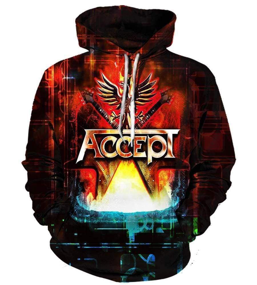 Accept Hoodies – Pullover Red Hoodie