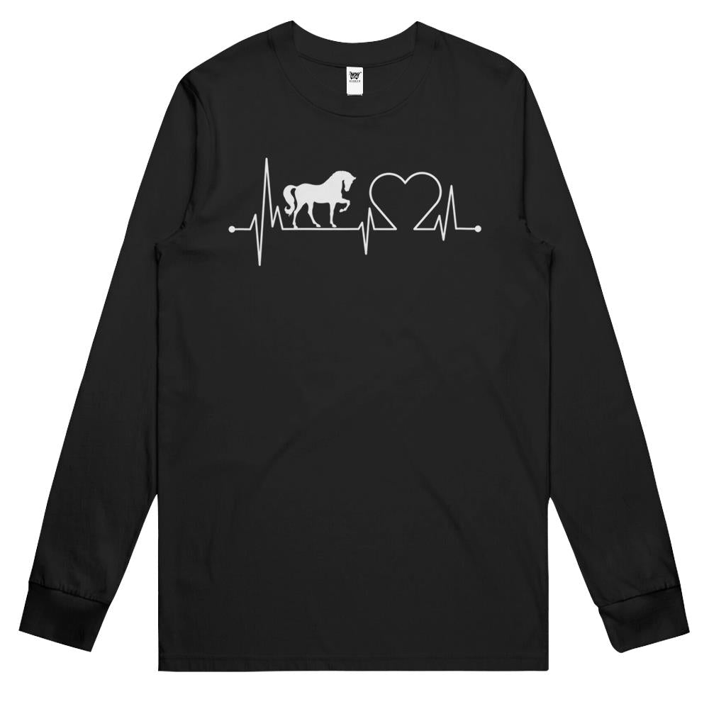 My Horse Is My Therapist  My Horse Is My Valentine Long Sleeve T Shirts