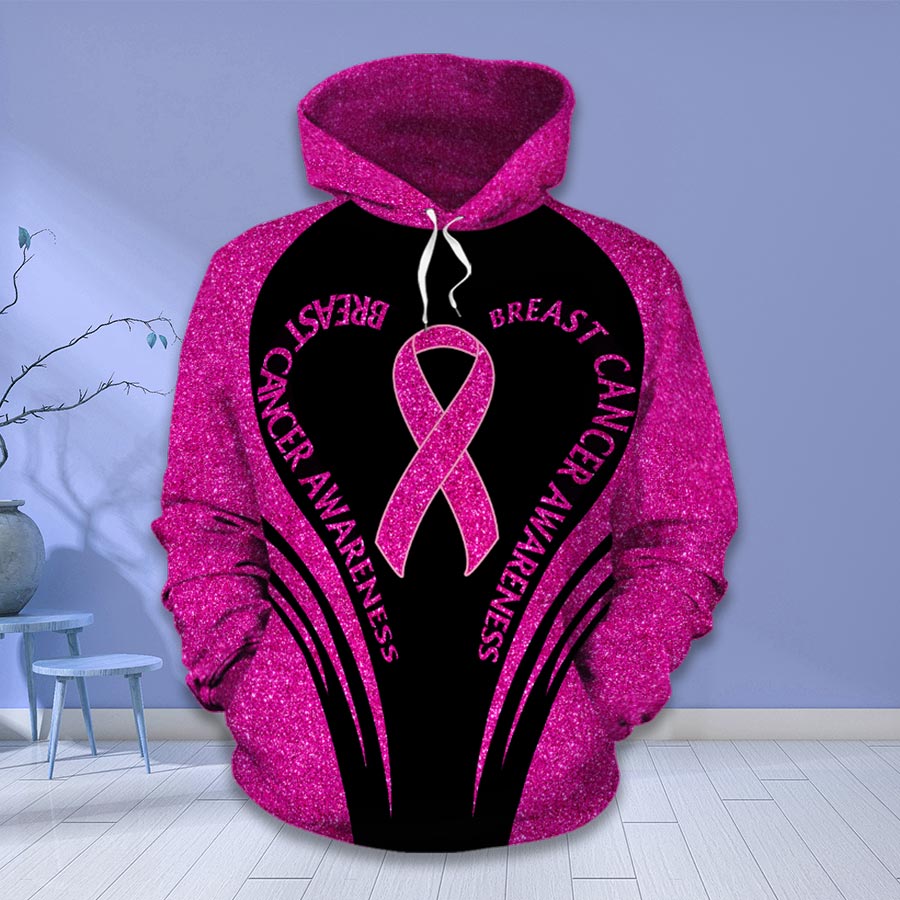 Breast Cancer Awareness Month I Wear Pink Survivor Fight Like A Girl Hoodie Legging