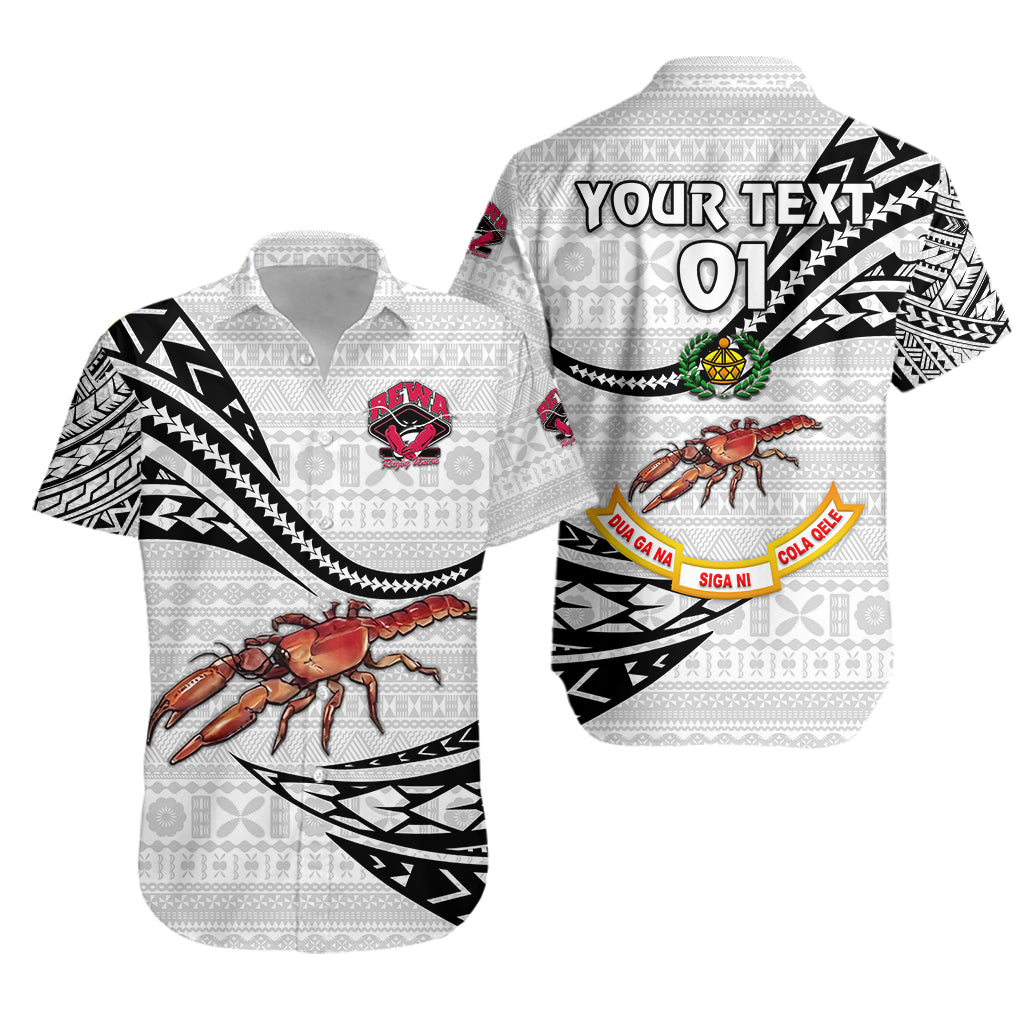 (Custom Personalised) Fiji Rewa Rugby Union Hawaiian Shirt Unique Version – White, Custom Text And Number Lt8