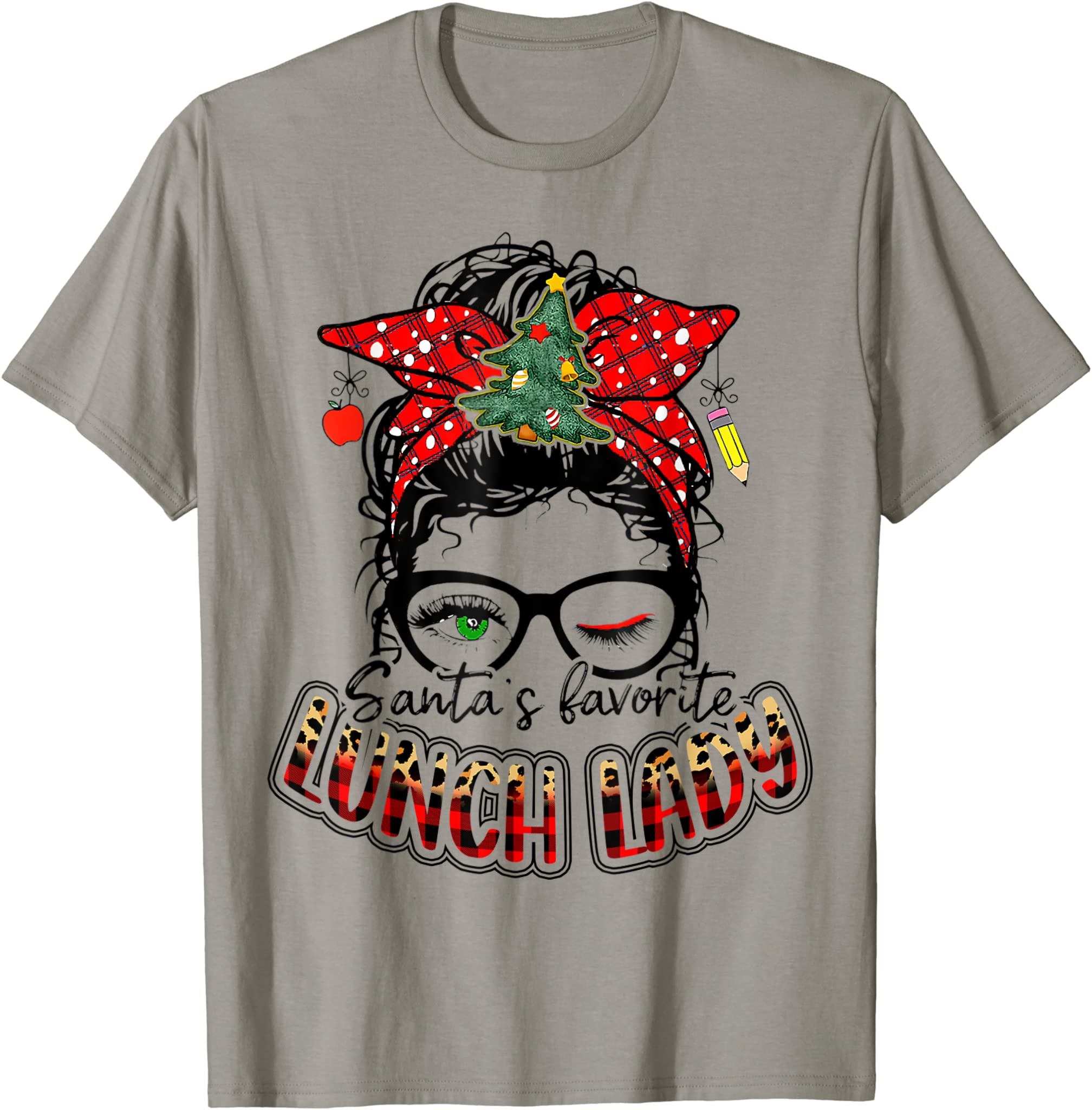 Santa’S Favorite Lunch Lady I Love Being A Lunch Lady Love T-Shirt