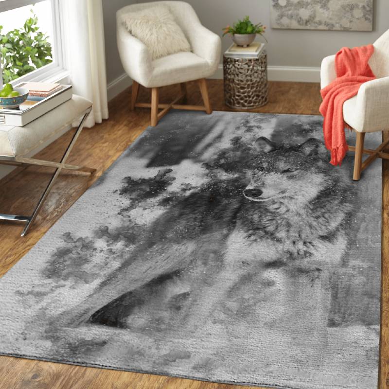 Wolf 10 – Animals Area Rug Carpet