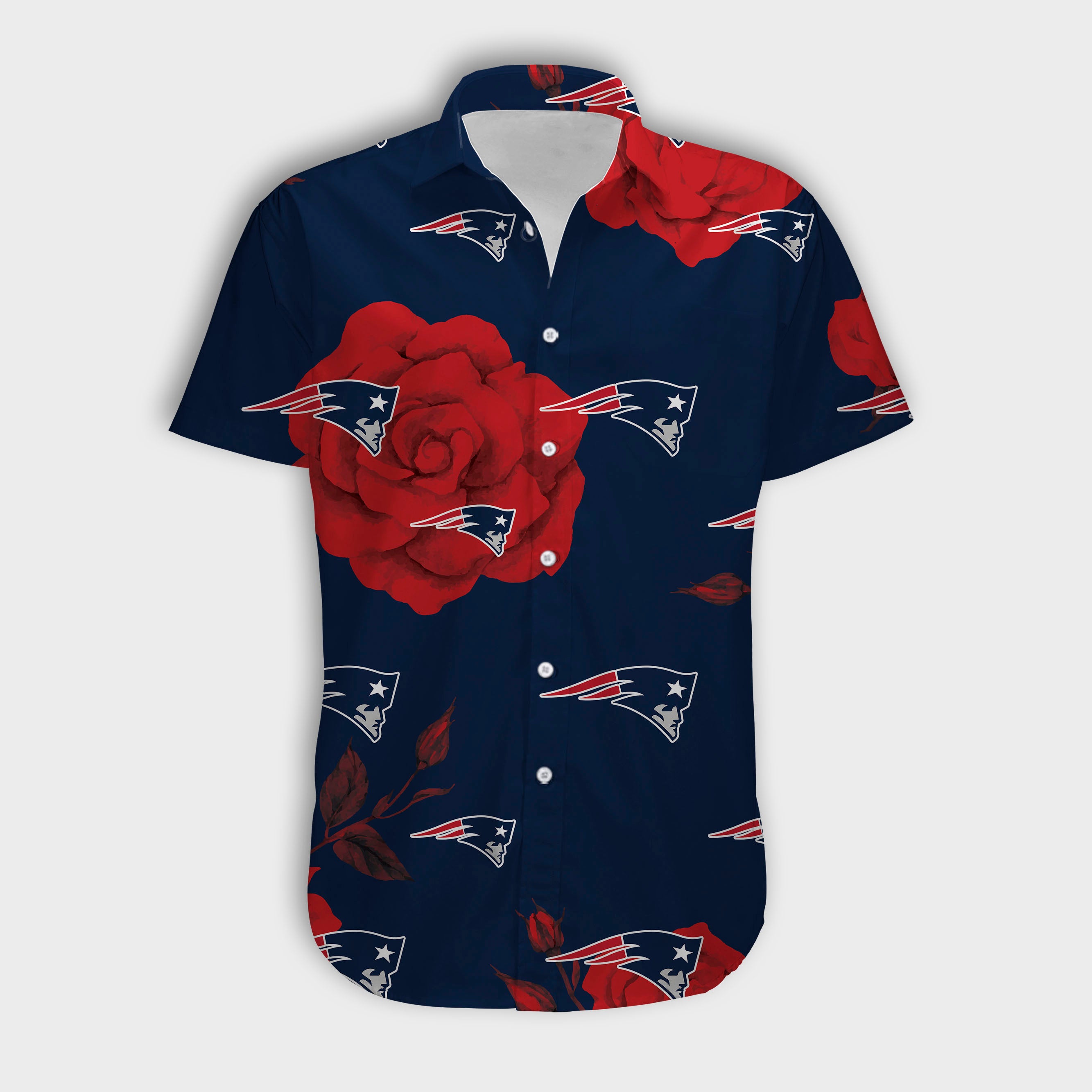 New England Patriots Big Rose Shirt