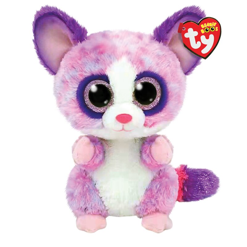 TY Beanie Boos Big Eyes kawaii Doll Plush Stuffed Leopard Cat Cub Sheep Owl Fawn Mummy Ghost Collectible Toy Child Birthday Gift alx