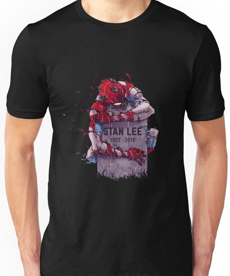 Stan Lee Rip Hugging Spider shirt