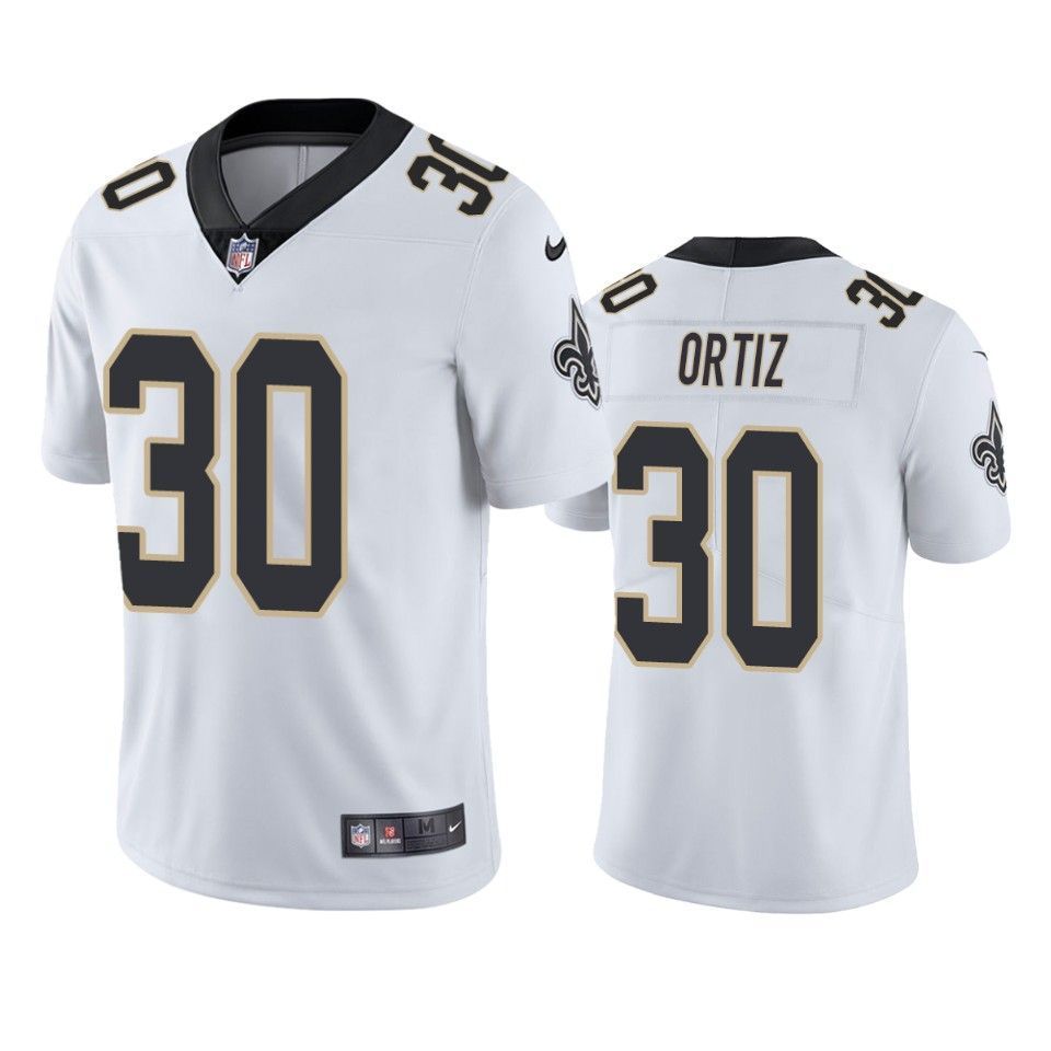 New Orleans Saints Ricky Ortiz Vapor Untouchable Limited White Mens Jersey