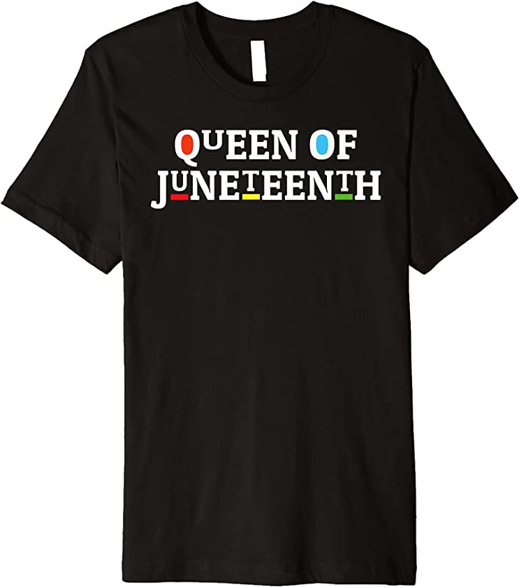 Queen Of Juneteenth Black Girl Magic Melanin Women kids 2021 Premium T-Shirt