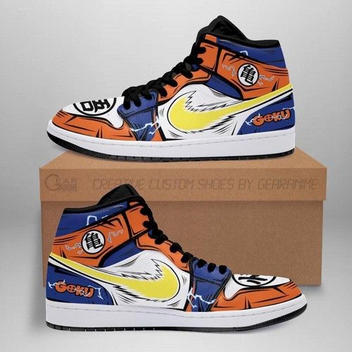 Goku Shoes Boots Dragon Ball Z Anime Jordan Sneakers Fan Gift Mn04