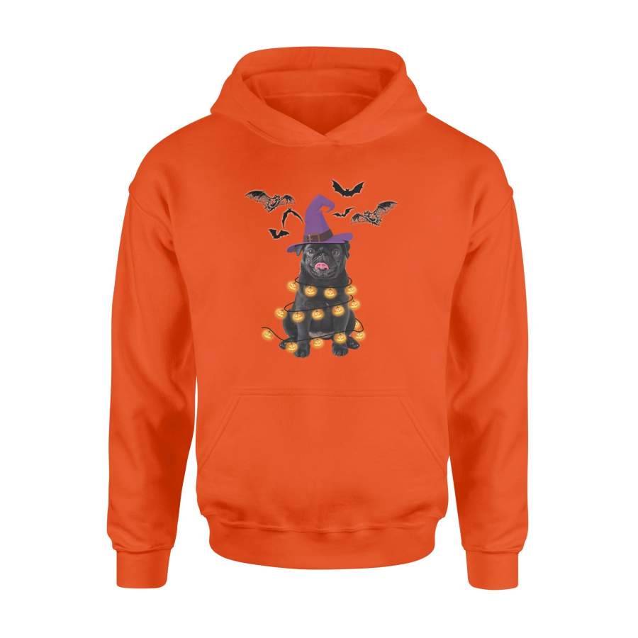 Black Pug Halloween Shirt and Hoodie