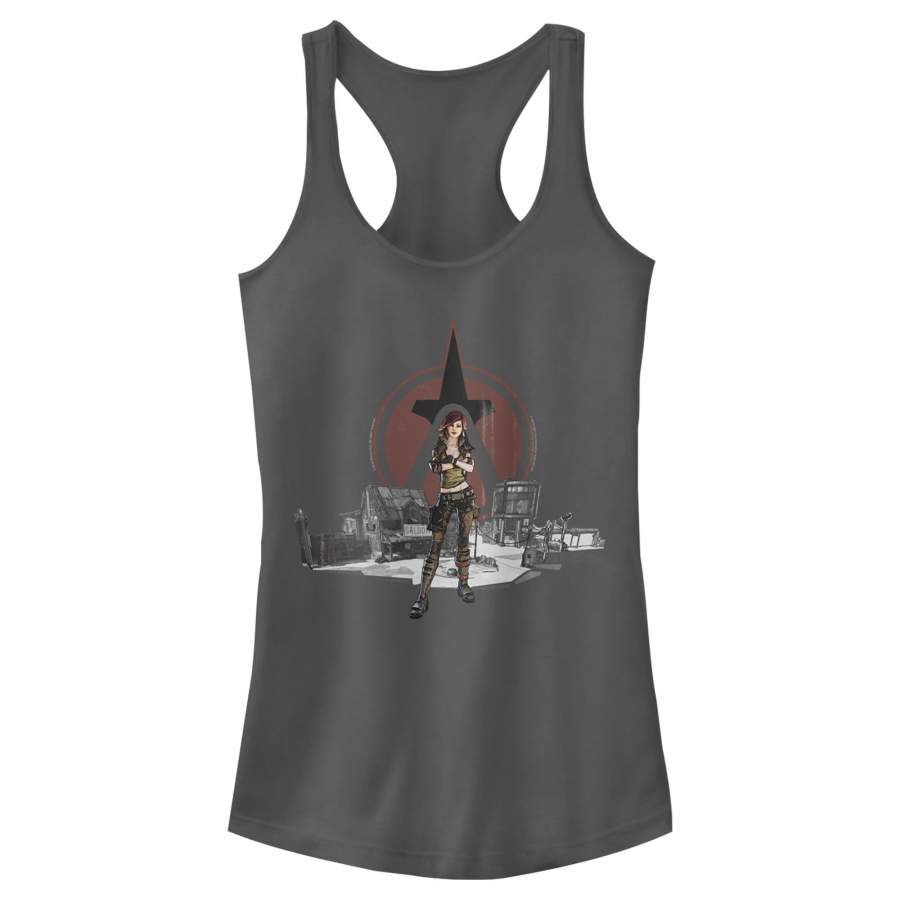 Borderlands 3 Junior’s Crimson Raiders Lilith Pose  Racerback Tank