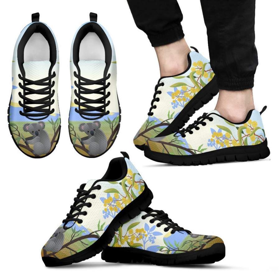 Australia shoes- Koala with mimosa flower sneakers NN8