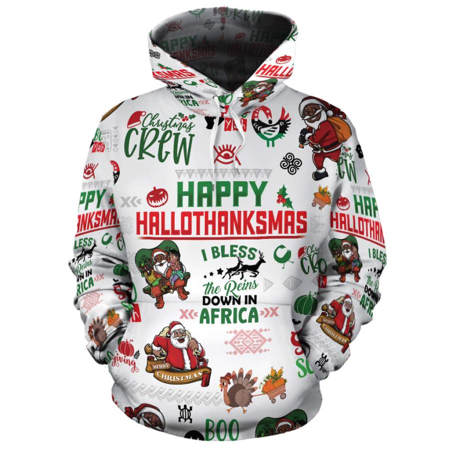 Hallothanksmas All-Over Hoodie