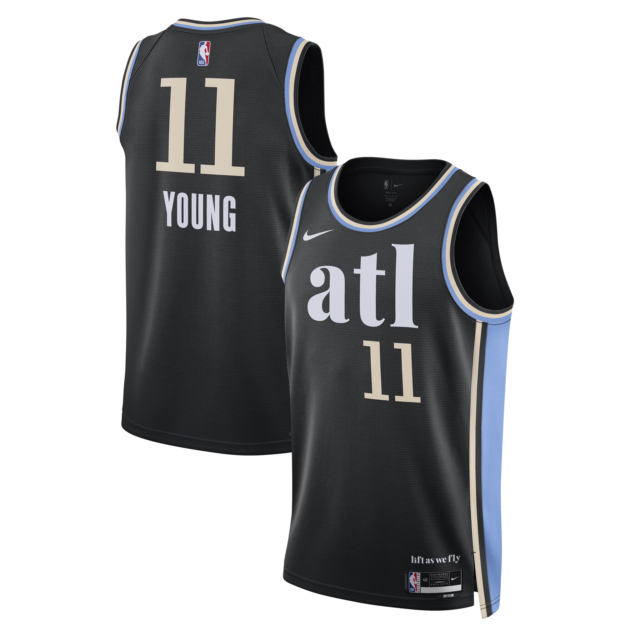 Trae Young Atlanta Hawks Unisex 2023/24 Swingman Jersey – Black – City Edition