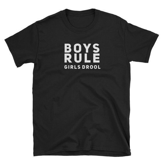 Unique Funny Gift Idea Boys Rule Shirt Adult Clothing Shirt Designs Gift Ideas Shirt