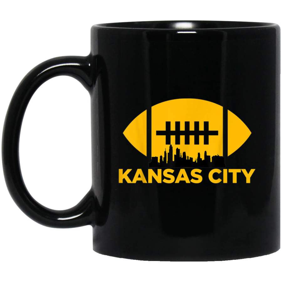 Kansas City Vintage Retro Cityscape Football Graphic Fans Mug