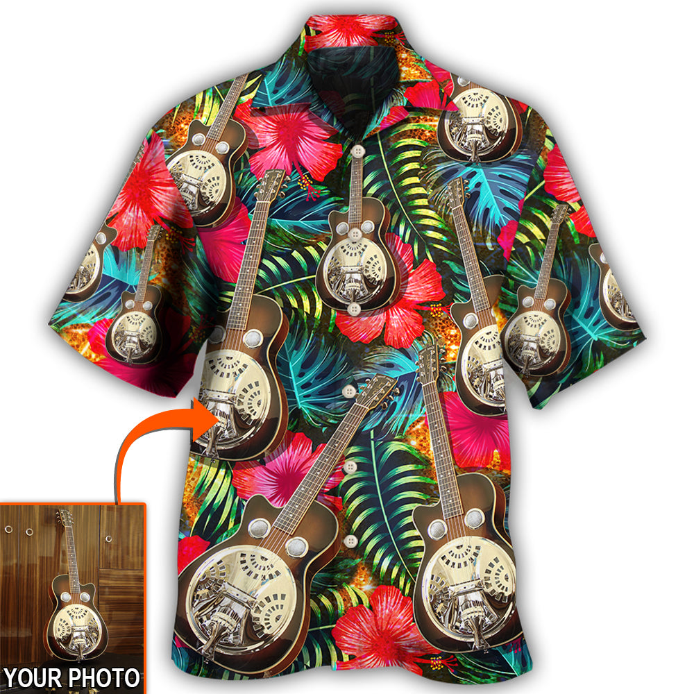 Guitar Various Style Tropical Custom Photo Hawaii Shirt Ha6392