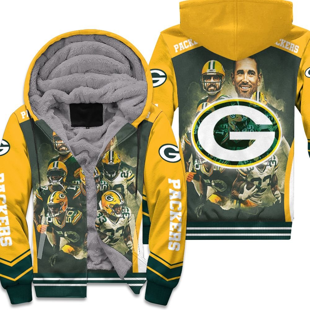 Green bay packers nfc noth division champions legend players Fleece Zip Hoodie