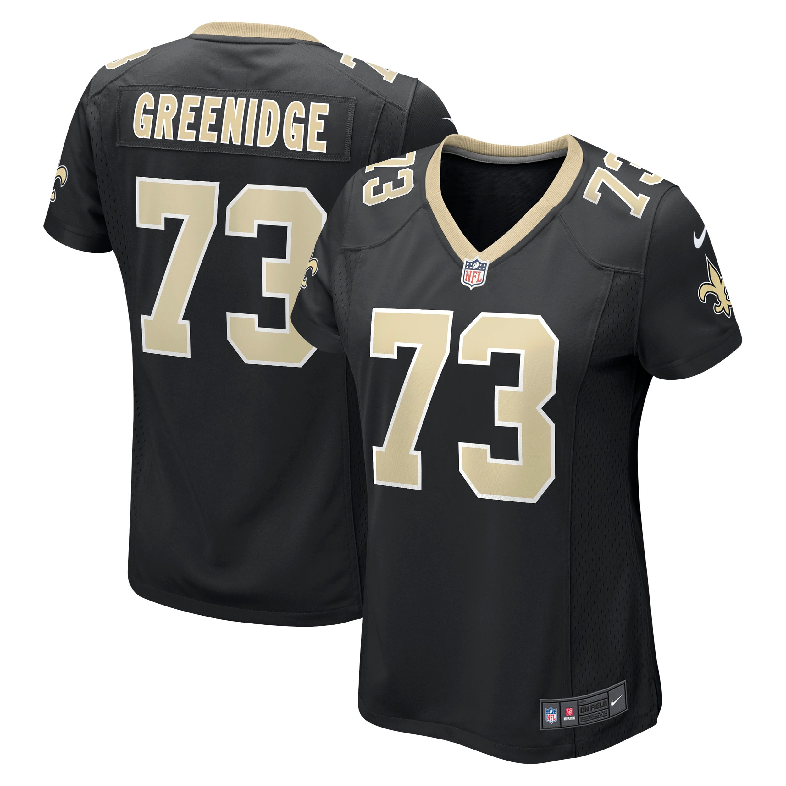 Women’s New Orleans Saints Ethan Greenidge Black Game Jersey