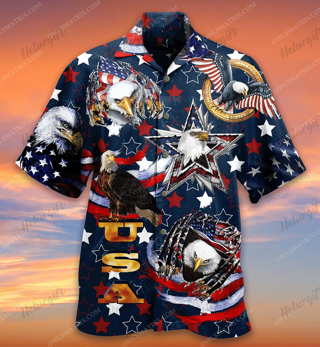 America Love Eagle Limited Edition Hawaii Shirt Ha82522