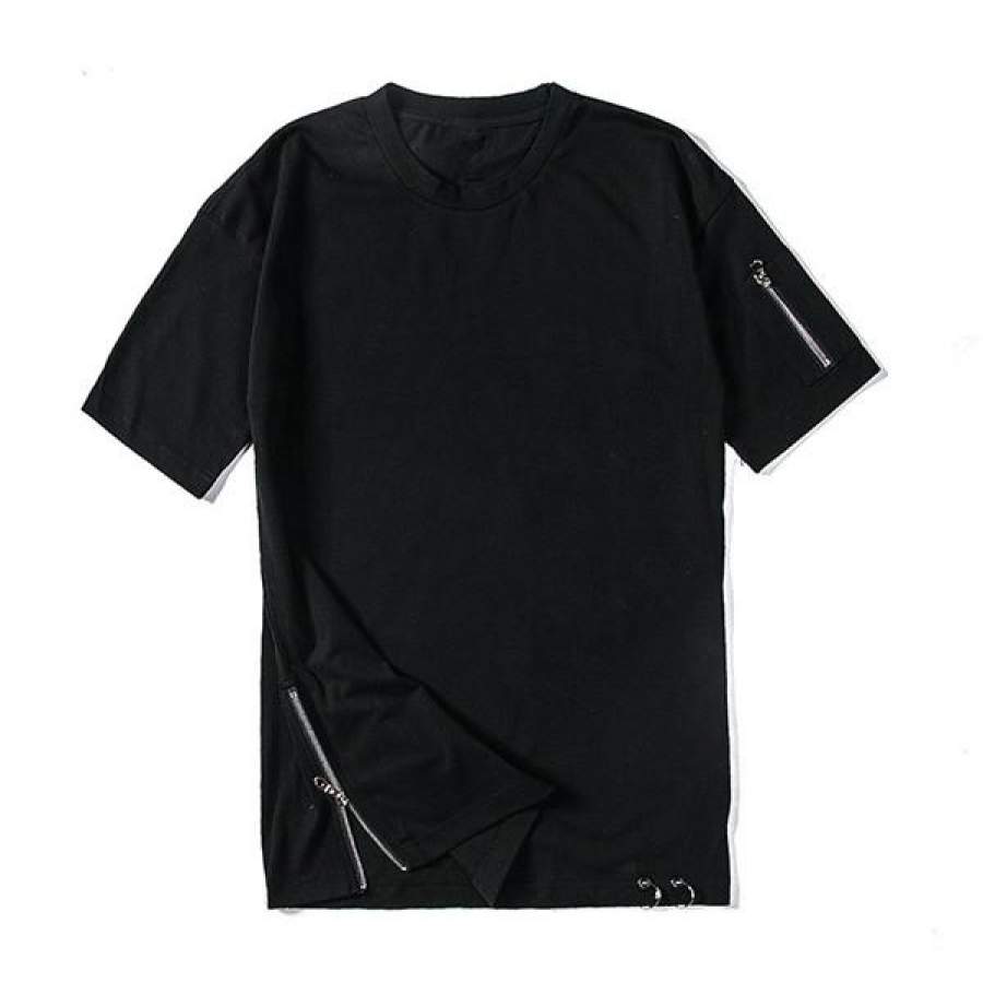 Men T shirt Over sized Off Shoulder Short Sleeve Summer Street wear Hip Hop Men Clothes