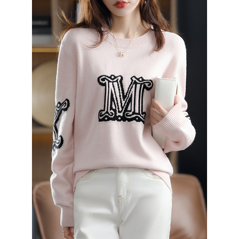 2021 cashmere elegant women’s sweater knitted cashmere sweater pullover o-neck loose and soft women’s sweater Pullover alx