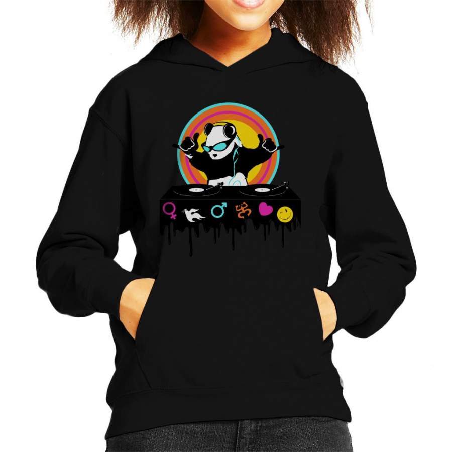 DJ Panda Monium Kid’s Hooded Sweatshirt