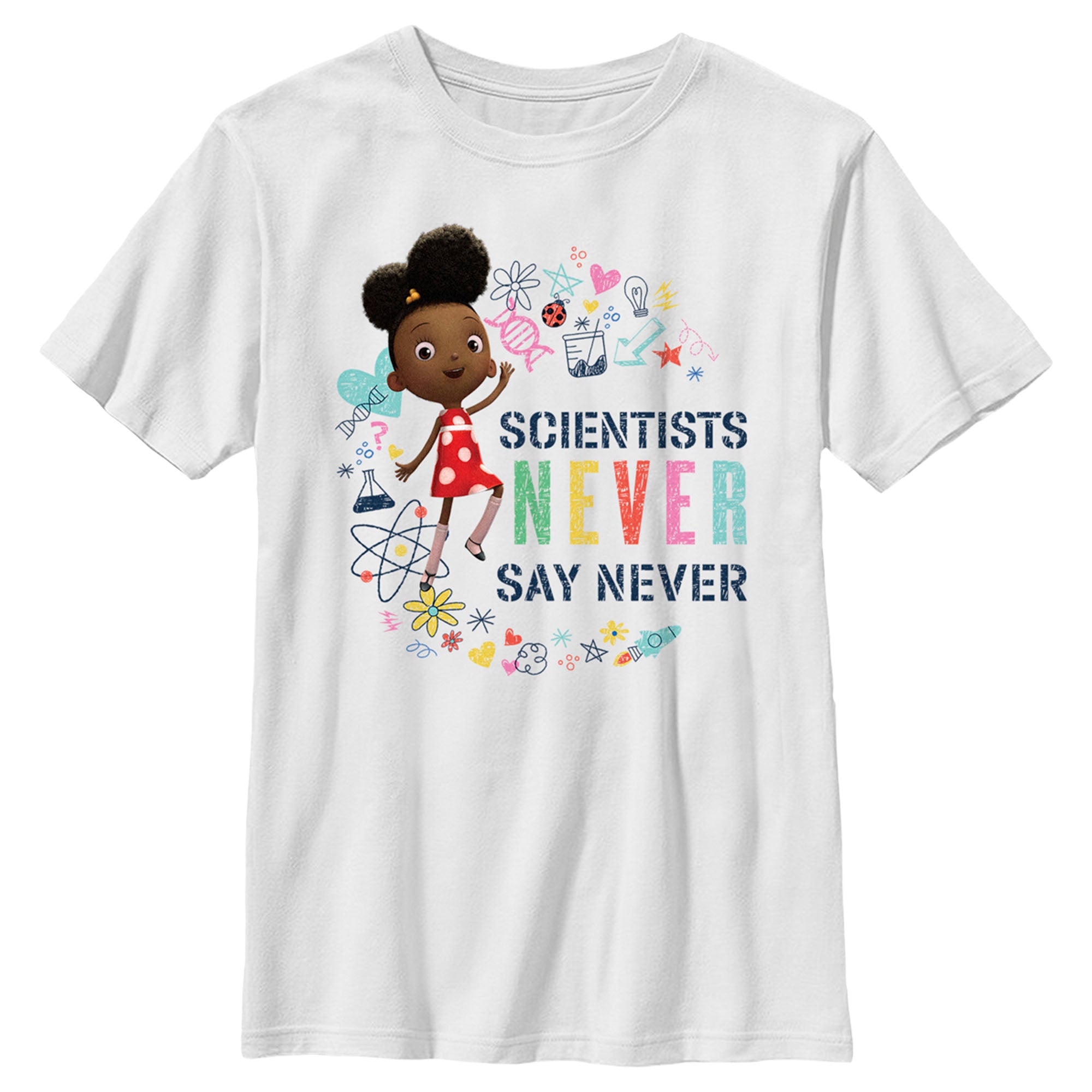 Ada Twist, Scientist Boy’S Never Say Never  T-Shirt