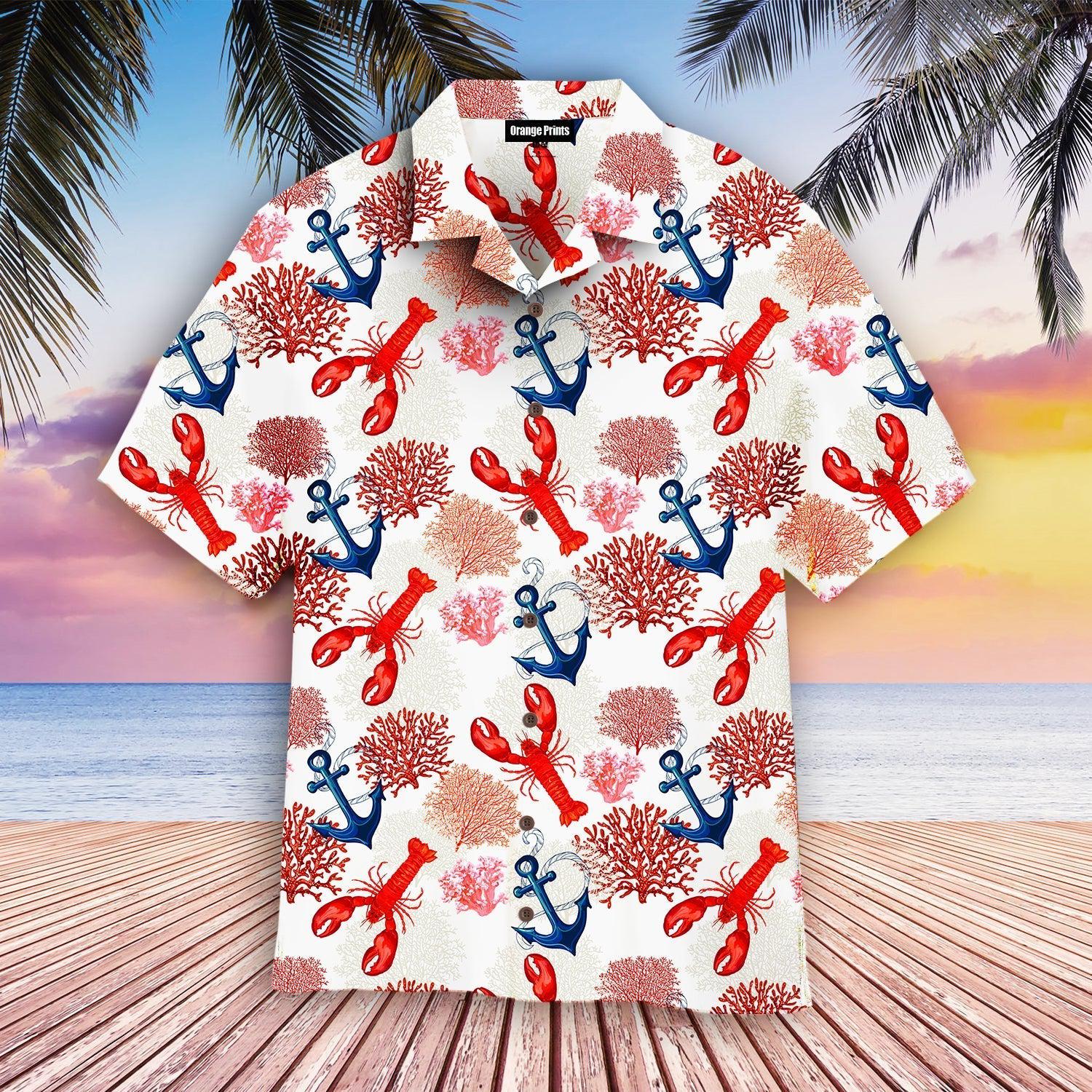 Lobster Tropical Hawaii Shirt For Men Women Ha6511