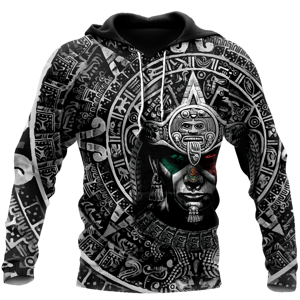 Aztec Hoodie, Aztec Warrior Mexican Hoodie