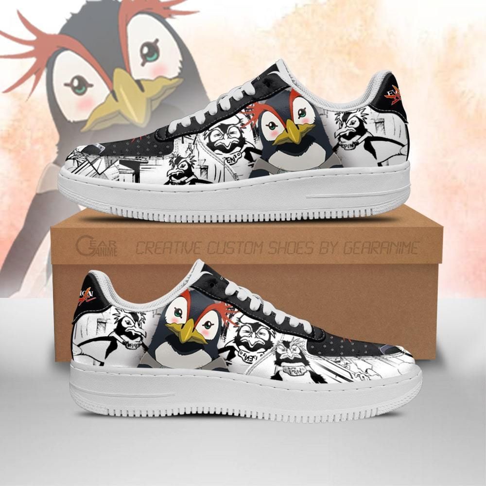 Evangelion Pen Pen Neon Genesis Evangelion Air Force Shoes Sneakers Custom Anime