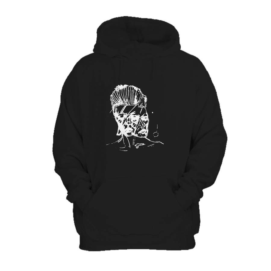 Bowie Drawing Starman Aladdin Sane Handmade Art Tumblr Music Aesthetic Hoodie