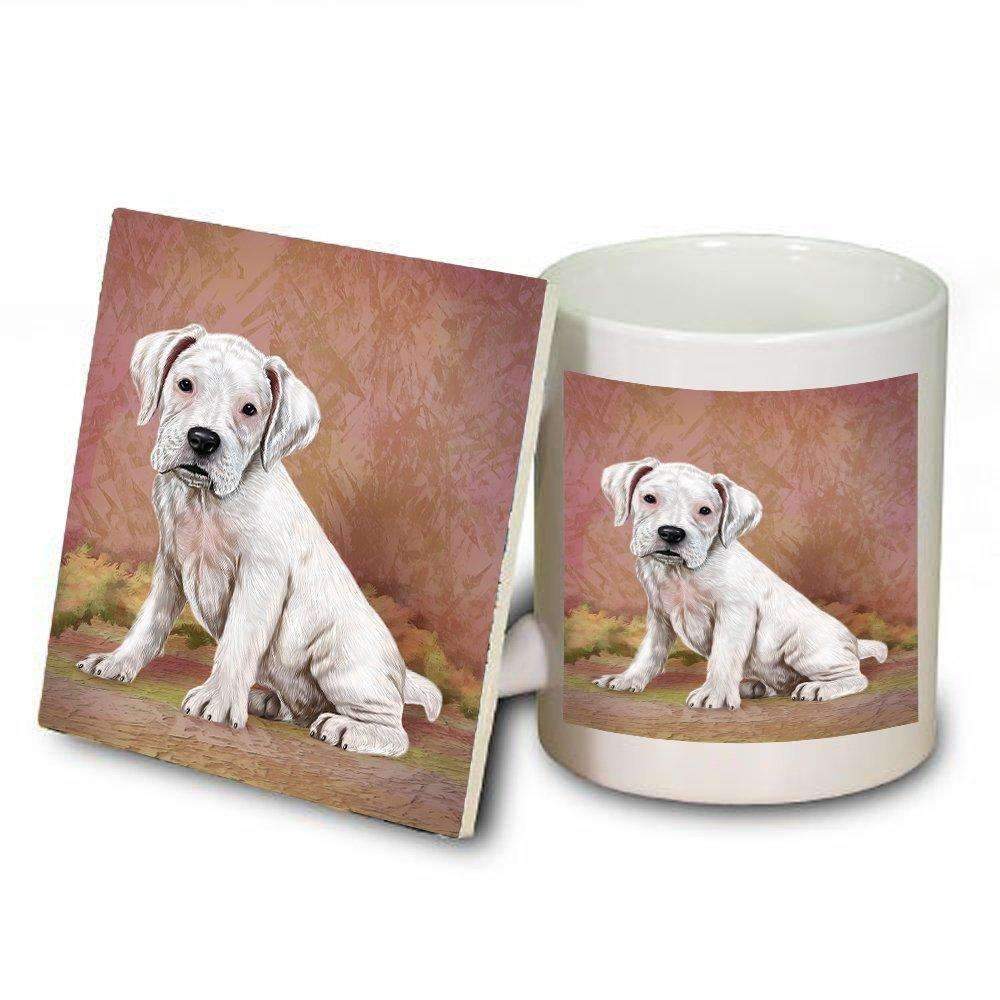 Boxers Puppy Dog Mug And Coaster Set