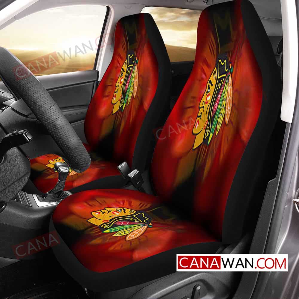 Chicago Blackhawks Style102 3D Customized Personalized Car Seat Cover