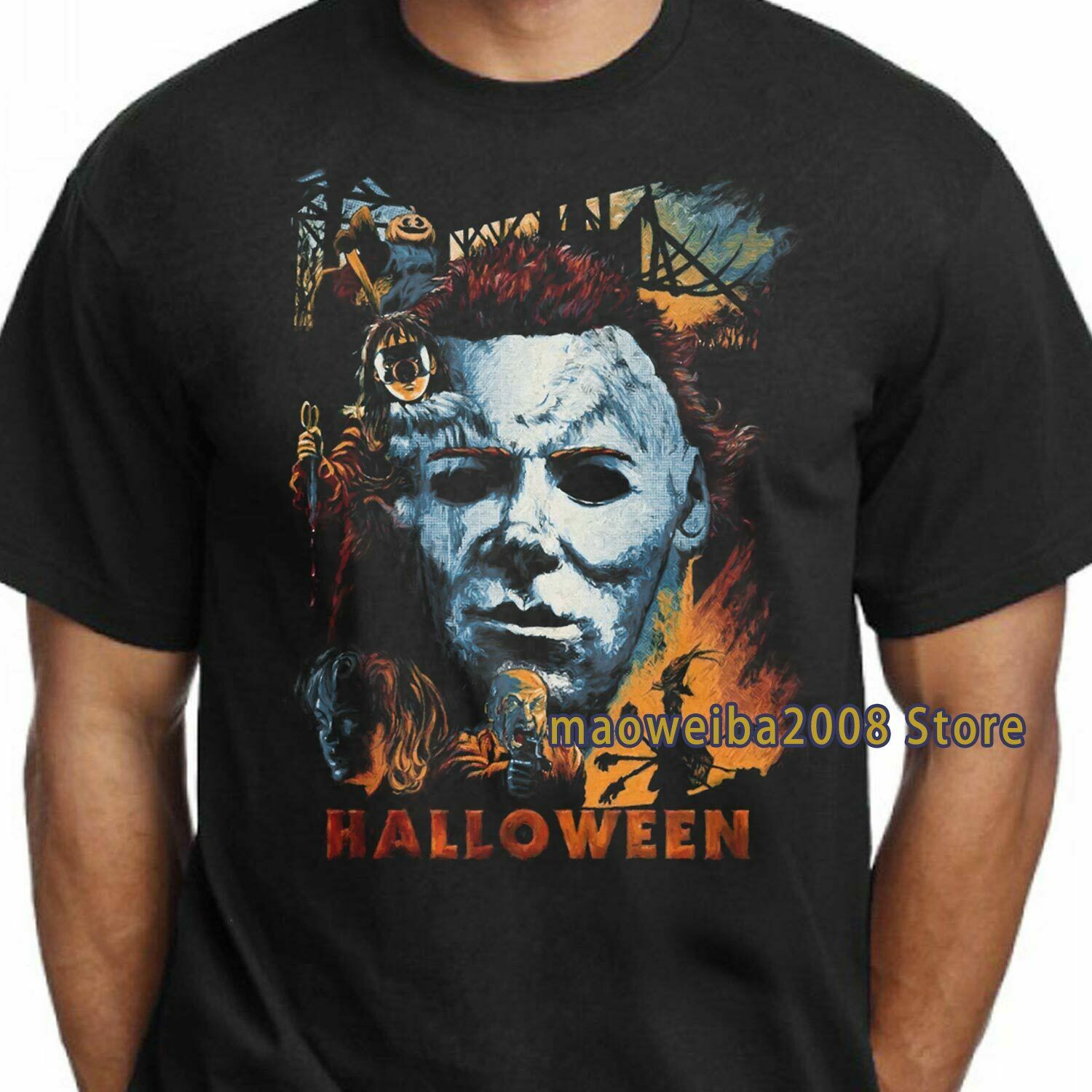 Michael Myers Killer Halloween Horror Movie Men’s T-Shirt