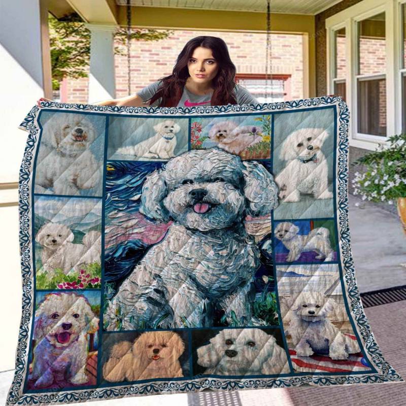 DOG Bichon Frise Blanket TH10072019 Quilt