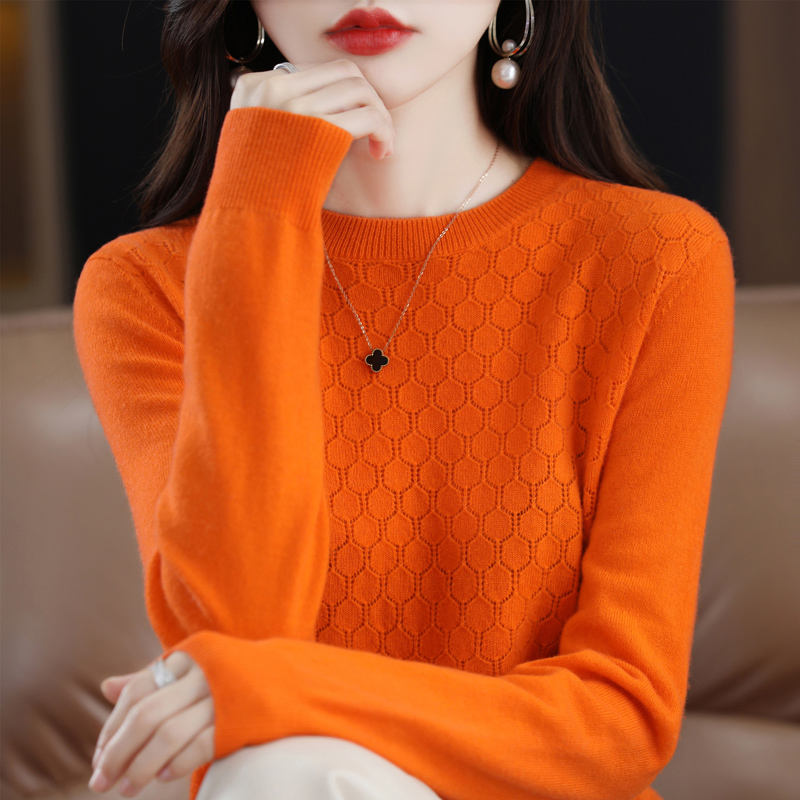 Cashmere Sweater Women Knitted Sweaters 100% Pure Merino Wool O-Neck Long-Sleeve Pullover 2022 Winter Autumn Jumper Top Clothing alx