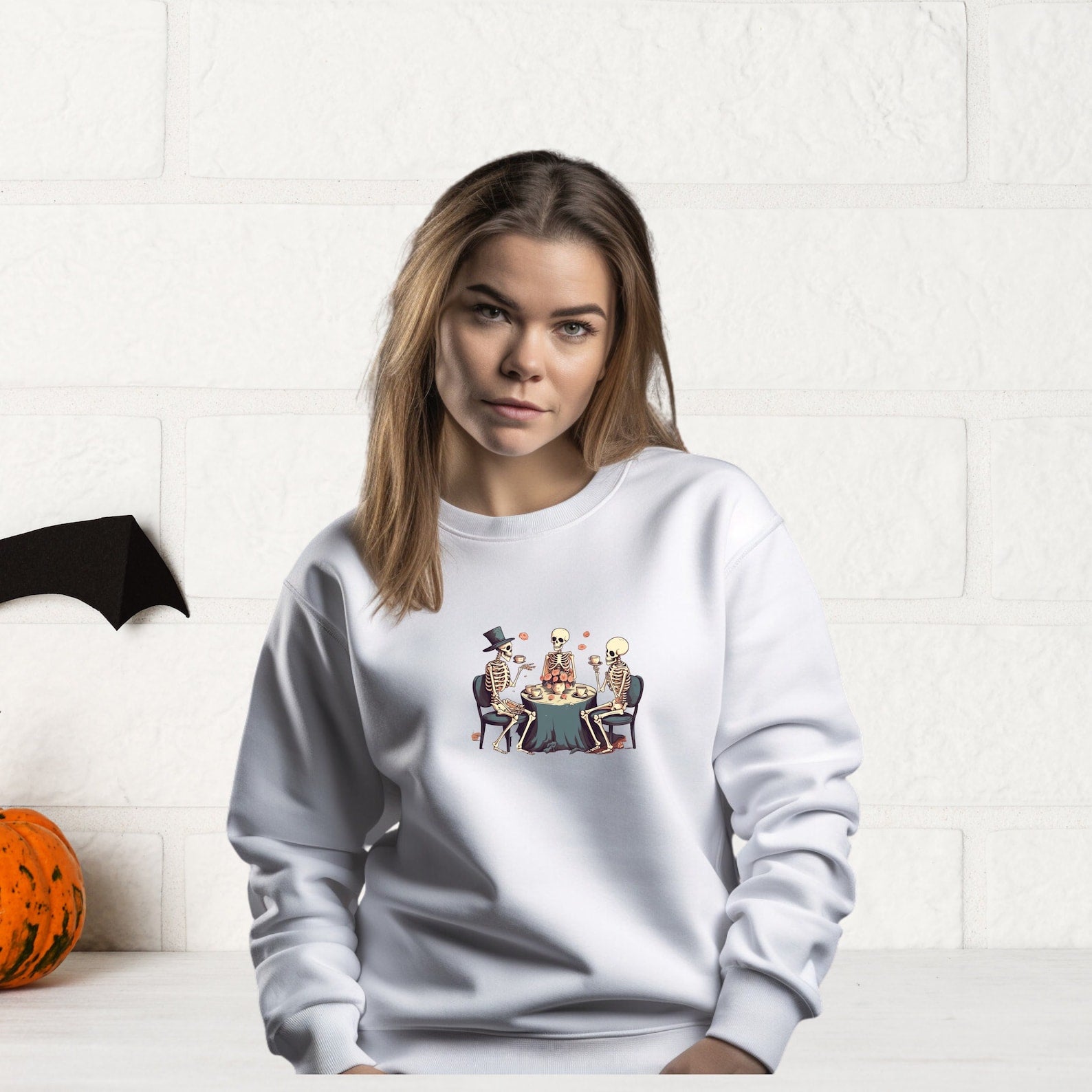 Skull Coffee Cup Sweatshirt 2D Crewneck Sweatshirt All Over Print Sweatshirt For Women Sweatshirt For Men Sws3859