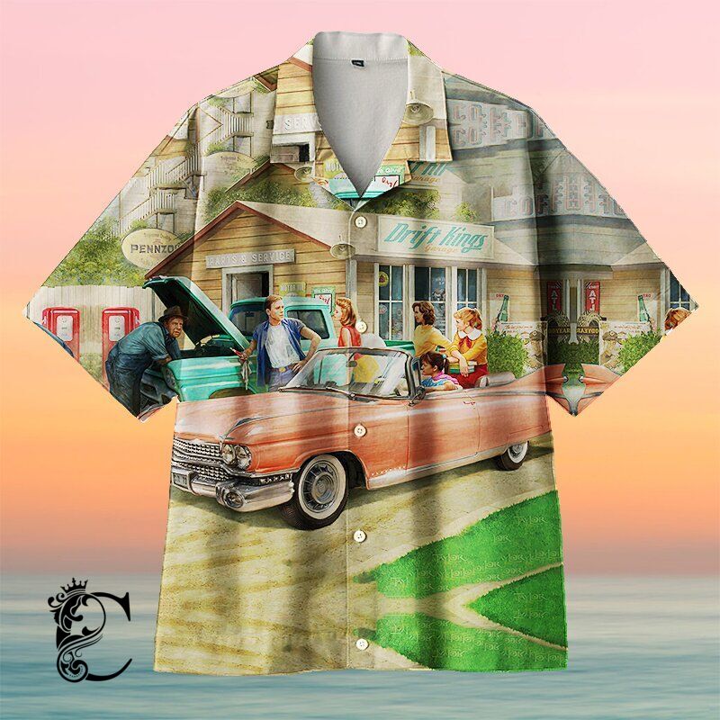 Amazing Pink Caddy Unisex Hawaiian Shirt