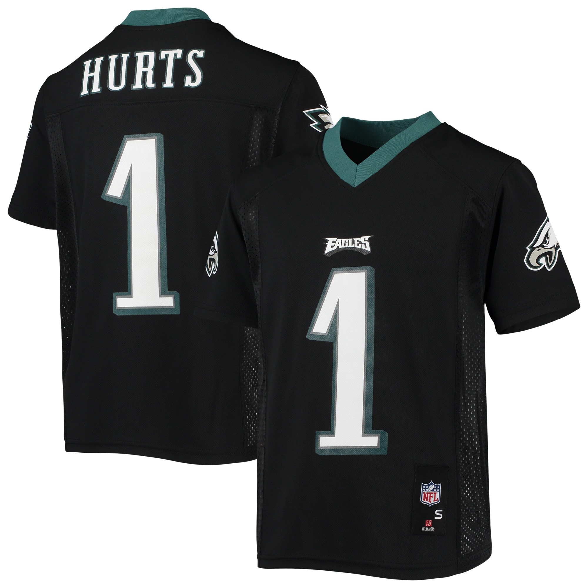 Youth Philadelphia Eagles Jalen Hurts Black Player Jersey