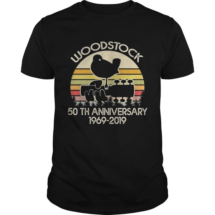 50th Anniversary 19692019 Woodstock Music vintage T-Shirt