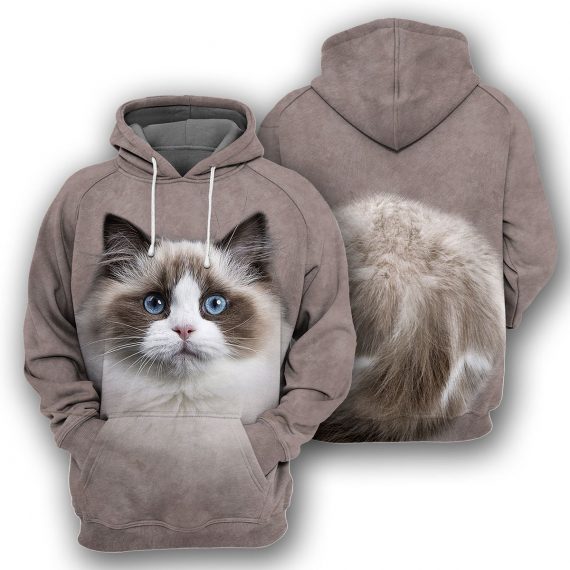 3D Ragdoll Cat All Over Print Unisex Hoodie Cat Lovers