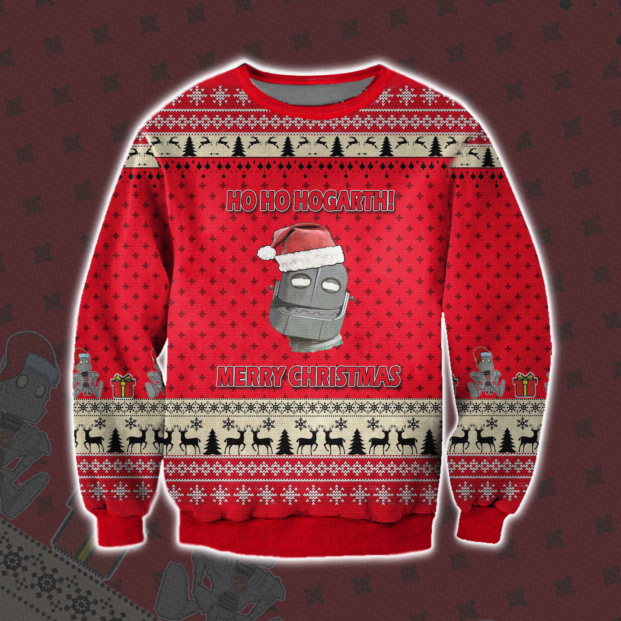 The Iron Giant Ugly Christmas Sweater T-Shirt