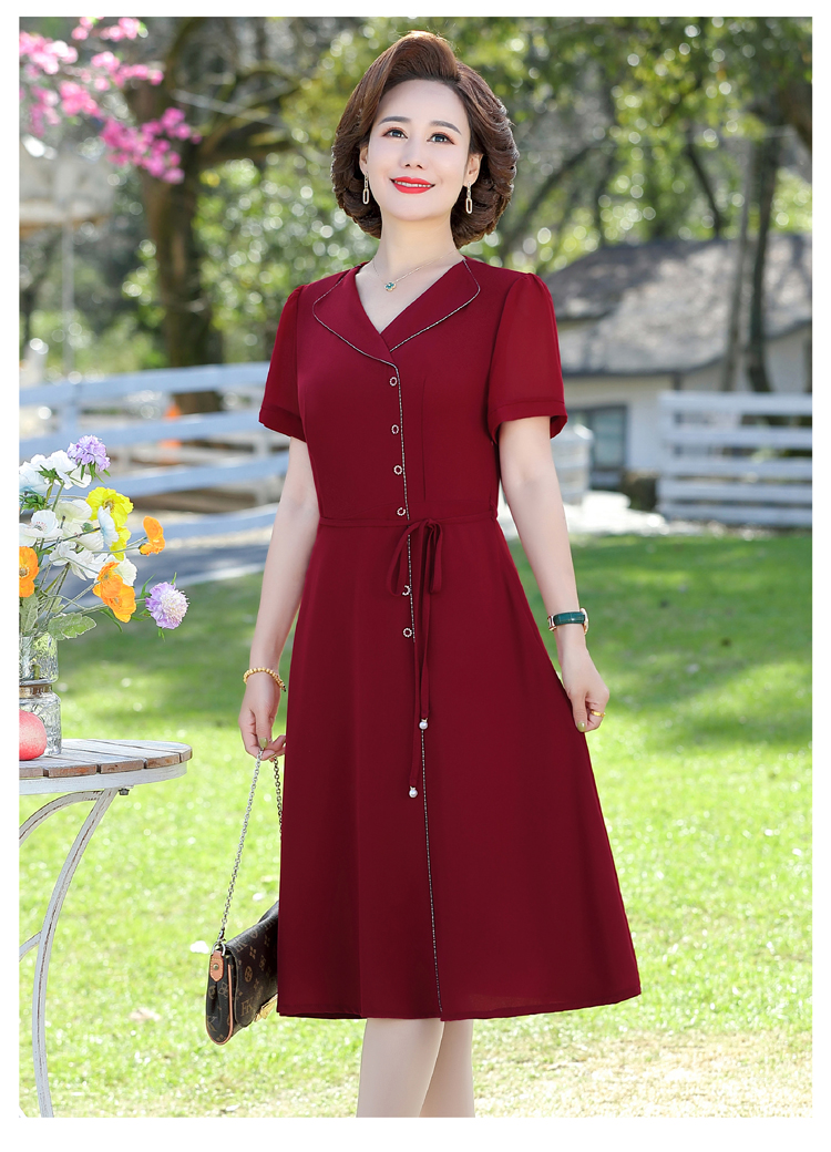 2022 Casual Chiffon Dress For Women cocktail Short Sleeve Beach Women’s Dress Solid Midi Dresses alx