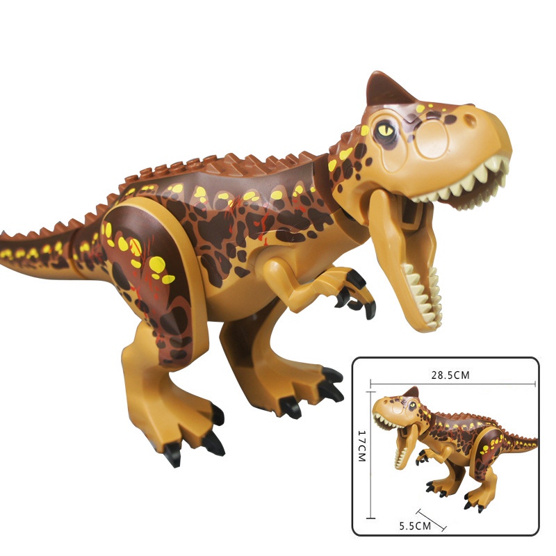 Jurassic Dinosaur Park Brachiosaurus Blocks Spinosaurus Dinosaurs Models Action Figures Animals Educational Bricks Toys For Boy alx