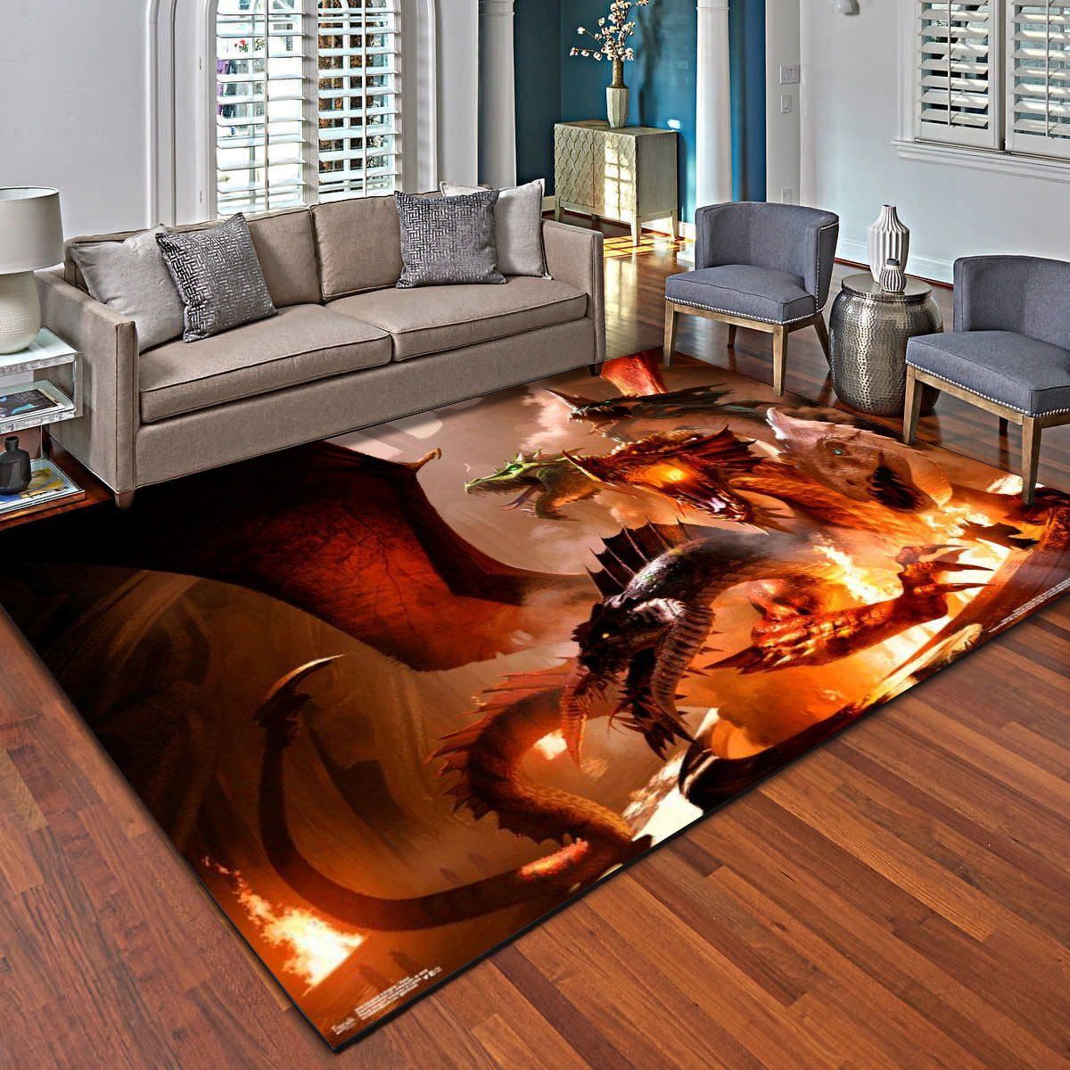 Dungeons And Dragons Tiamat Rugs, Living Room Carpet