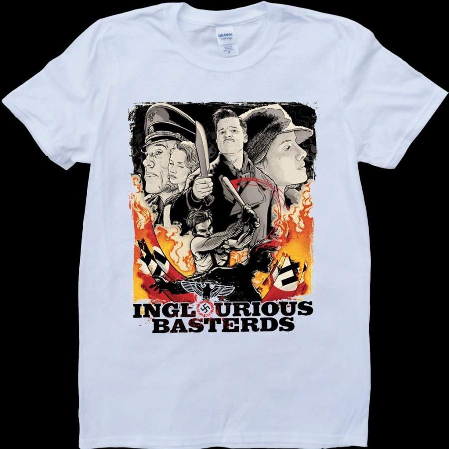 Inglorious Basterds Poster White Men T Shirt Men Shirts T Shirts Fashion Casual Tee Tops Short Sleeve