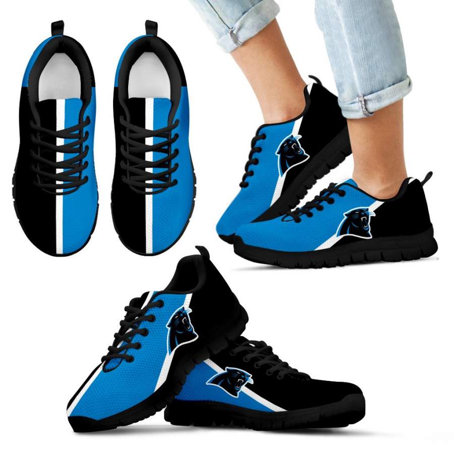 Dynamic Aparted Colours Beautiful Logo Carolina Panthers Sneakers