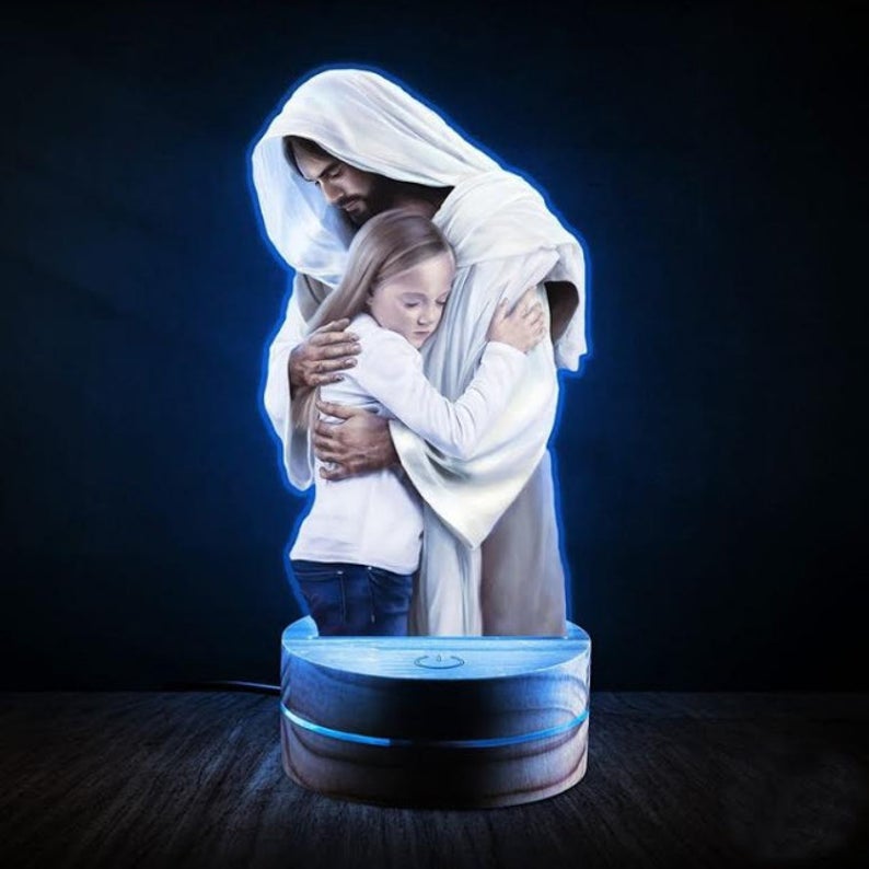 3D Jesus Christ Led Light #3 – 3D Night Light Home Decor