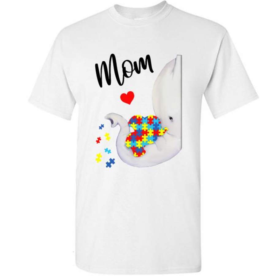 Autism Awareness Autism Elephant Mom (w) – Gildan Short Sleeve Shirt